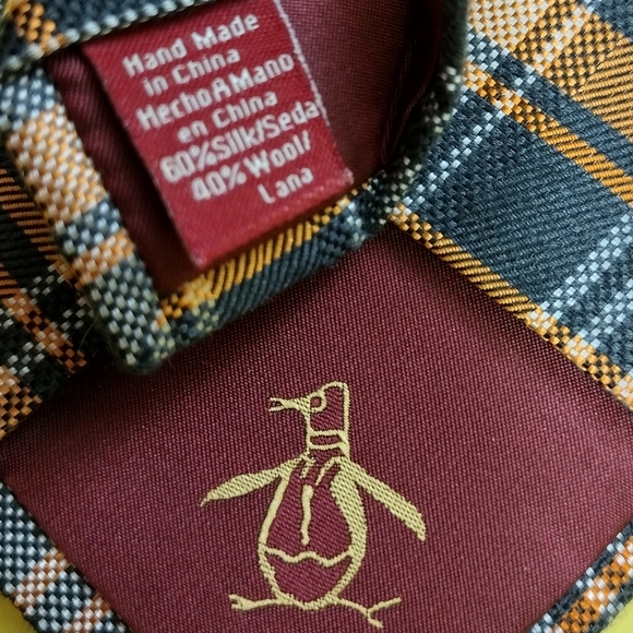 Penguin Plaid Neck Tie T120 - Picture 4 of 4